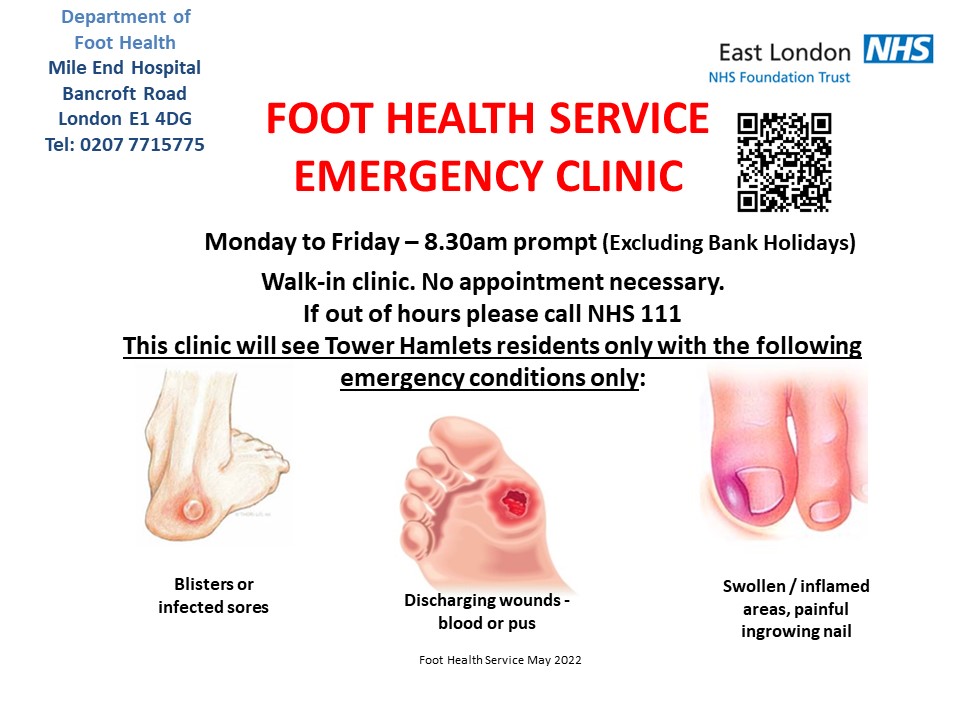 Foot Health Tower Hamlets East London NHS Foundation Trust